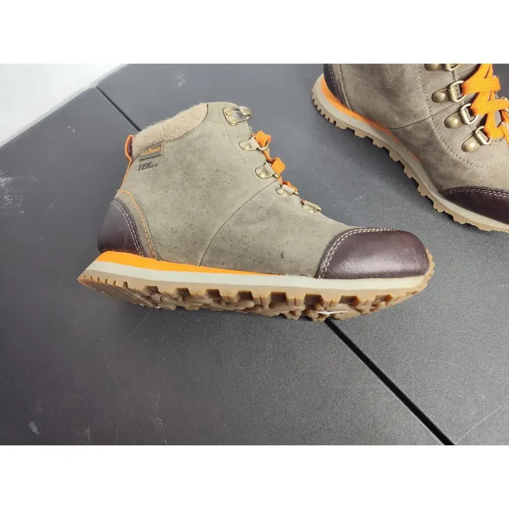 LL Bean Hiking Boots Youth Tek 2.5 Brown Leather Hiking Boots size 2